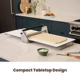 Countertop Dough Sheeter: compact tabletop design.