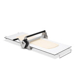 16-inch Countertop Dough Sheeter with rolled dough on the board.