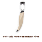 Soft-grip handle that holds firm.