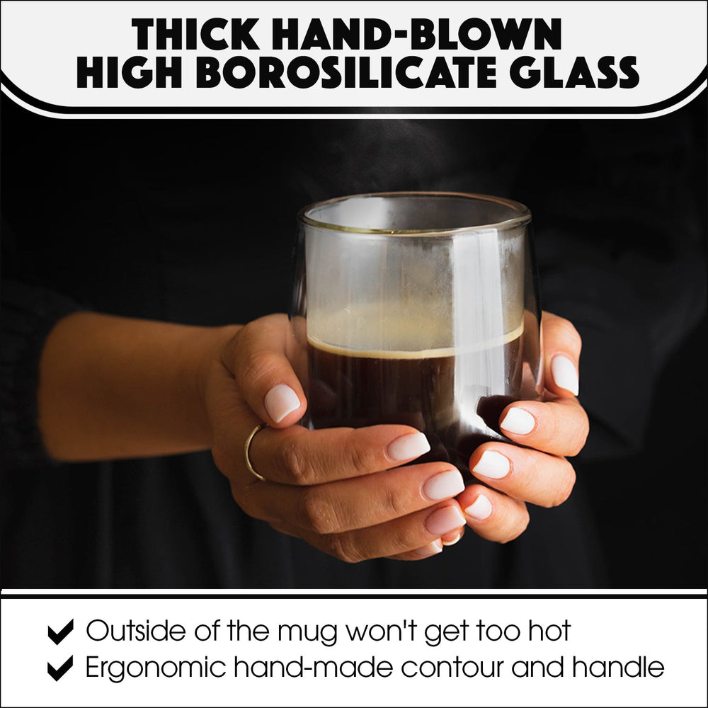 Glass mug infographics