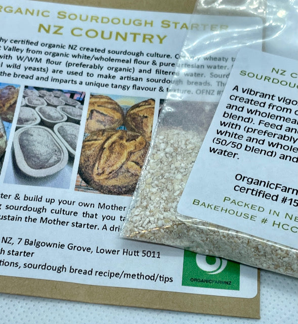Organic certified NZ Sourdough starters